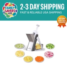 Safe 5-in-1 Mandoline Slicer for Quick Meal Prep – Adjustable Thickness 0.1-8mm