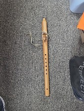 Handcarved Native American Style Flute Wooden 23.5" Wolf