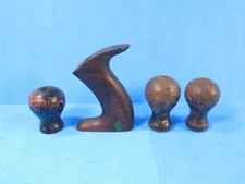 parts lot 3 front knobs & 1 rear handle tote for Stanley similar wood planes