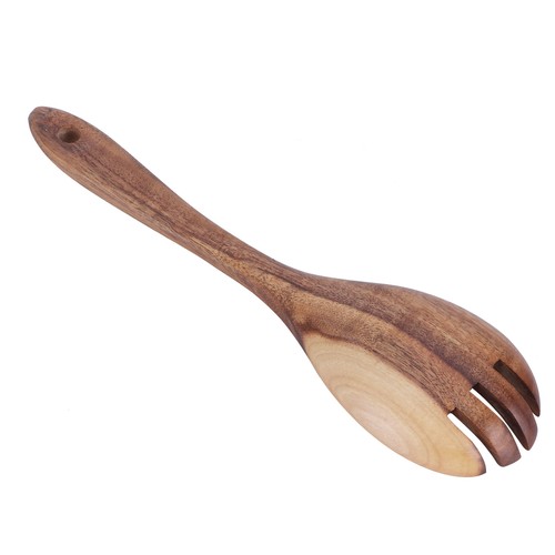 (26 * 6.5 Salad Fork)Teak Wood Tableware Food Teak Spoon Salad Spoon Grade - Picture 11 of 12