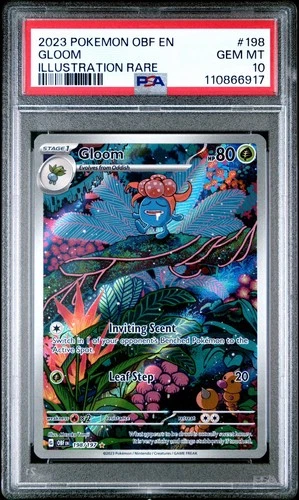 Pokémon: -PSA 10- Gloom 198/197 Illustration Rare -Obsidian Flames