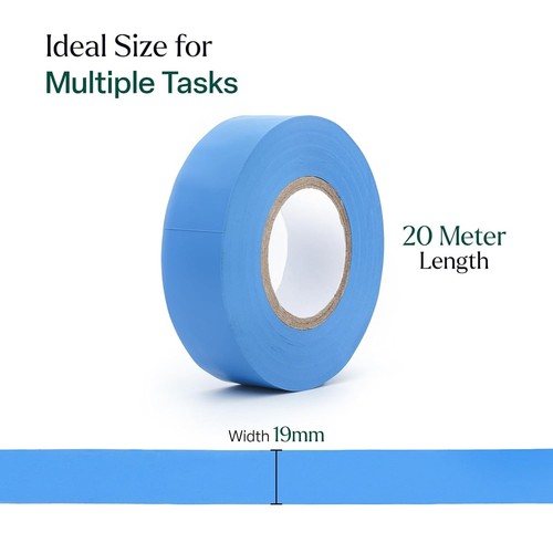 Premium Electrical Insulation Tape PVC Flame Retardant 19mm x 20m Strong, Sticky - Picture 10 of 46