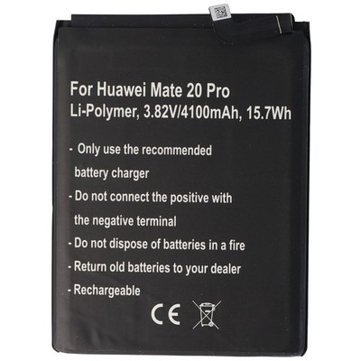 Akku passend für Huawei Mate 20 Pro, Huawei P30 Pro Li-Polymer, 3,82V, 4100mAh,