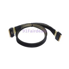 PCI-E GEN5 74Pin Male to SFF-8654 SlimSAS 8i Extender Data Cable Slimline