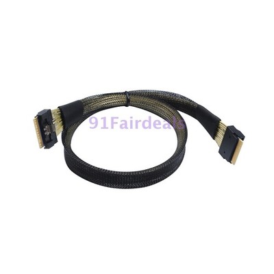 PCI-E GEN5 74Pin Male to SFF-8654 SlimSAS 8i Extender Data Cable Slimline