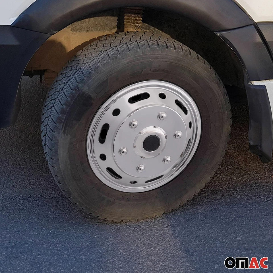 Tapacubos simulador de doble rueda de 16" para Ford Serie E acero delanteros y traseros Foto 2 de 4