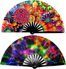 Folding Hand Fan – Lightweight & Decorative Collapsible Hand Fan for Summer, , W