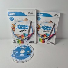 uDraw Studio Nintendo Wii Tested w/ Case Manual No Tablet