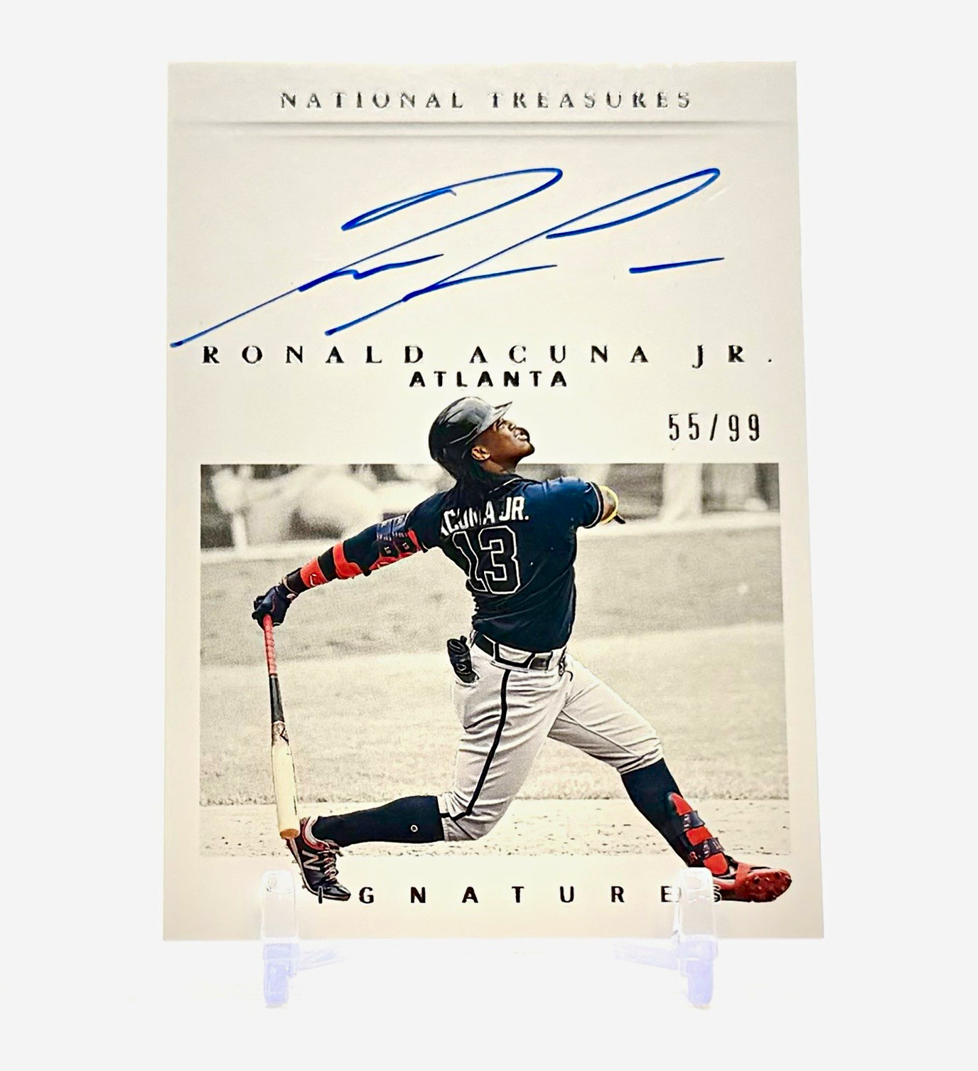 Ronald Acuña Jr. 2021 Panini National Treasures Retro Signatures Auto /99
