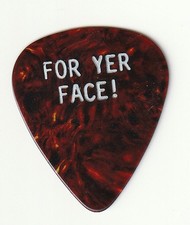 IRON MAIDEN For Yer Face DAVE MURRAY Tortoise Shell Guitar Pick