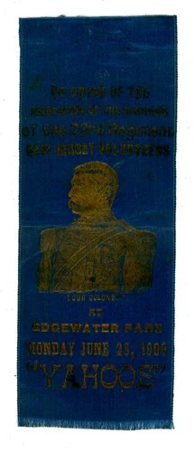 G.A.R. - Grand Army of the Republic – GAR  23 New Jersey “YAHOOS” Ribbon