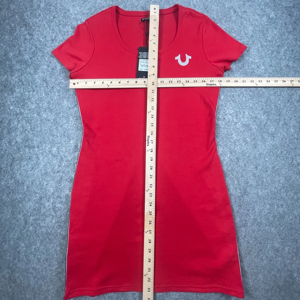 True Religion женское платье размер 100% хлопок Med TR ленты красный стиль 600351R3 новый с Ярлыками - Изображение 2 из 4