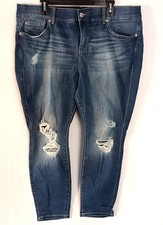 Torrid Bombshell Skinny Jeans High Rise Distressed Size 20XS Stretch