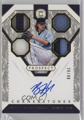 2019 Panini Chronicles Prospect Cornerstones 26/49 Brent Honeywell Auto 0i2a