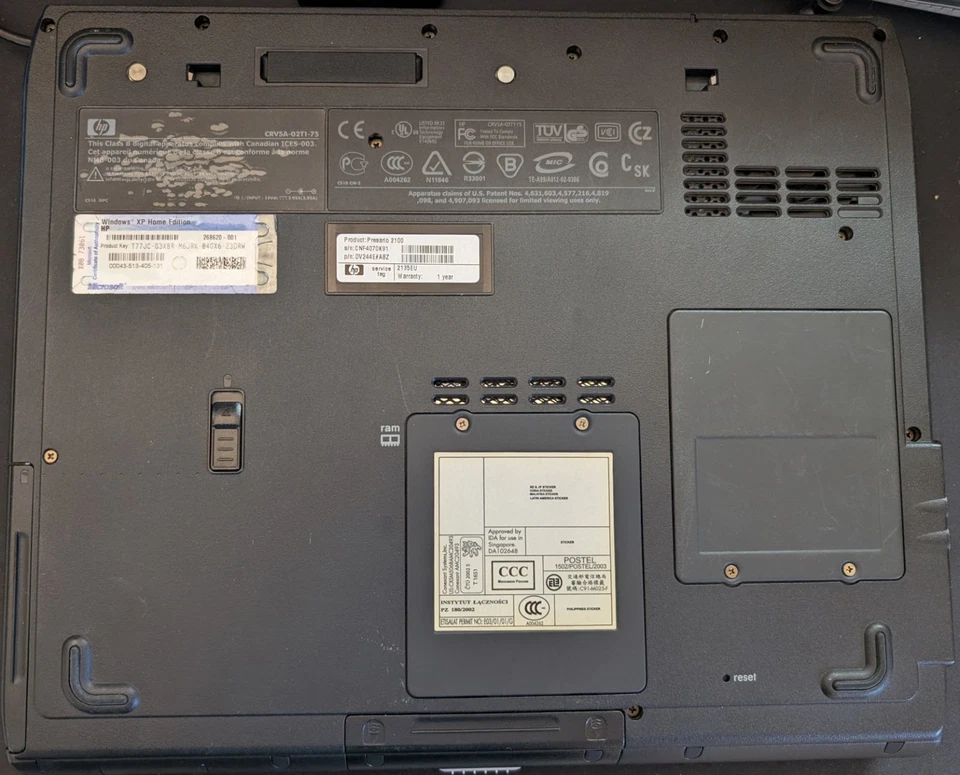 Compaq Presario 2100 – Portatile Windows XP SP3 - Immagine 4 di 4