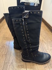 Rieker Winterstiefel Gefüttert Schwarz Mit Nieten Grösse 40