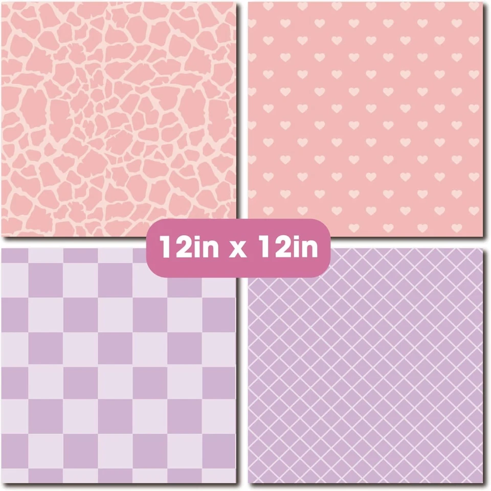 Papel para álbum de recortes de Pascua pastel 12x12 cartulina decorativa 36 hojas para manualidades DI Foto 4 de 4