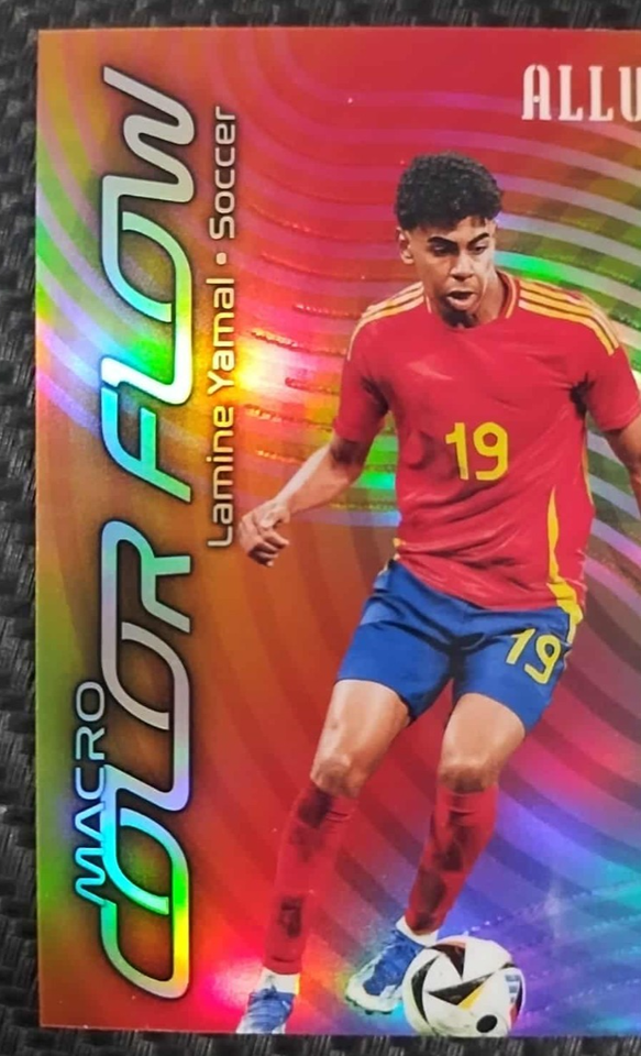 2025 UD Allure Lamine Yamal Macro Color Flow Refractor SP Soccer SPAIN ...