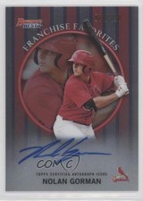 2019 Bowman's Best 1999 Franchise Favorites 71/150 Nolan Gorman Auto 0h6x