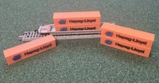 1/160 N Scale 5 Pack 40ft Shipping HAPAG LLOYD SHIPPING Containers FREE SHIPPIN