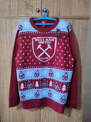 West Ham United FC Christmas Jumper Sweater Football Hammers