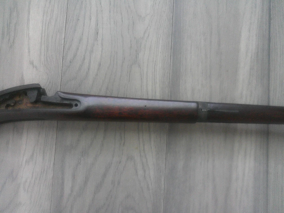 Springfield 1868 1870 陷门步枪枪托带弹簧原装平侧 50-70 — 第 3/4 张图片