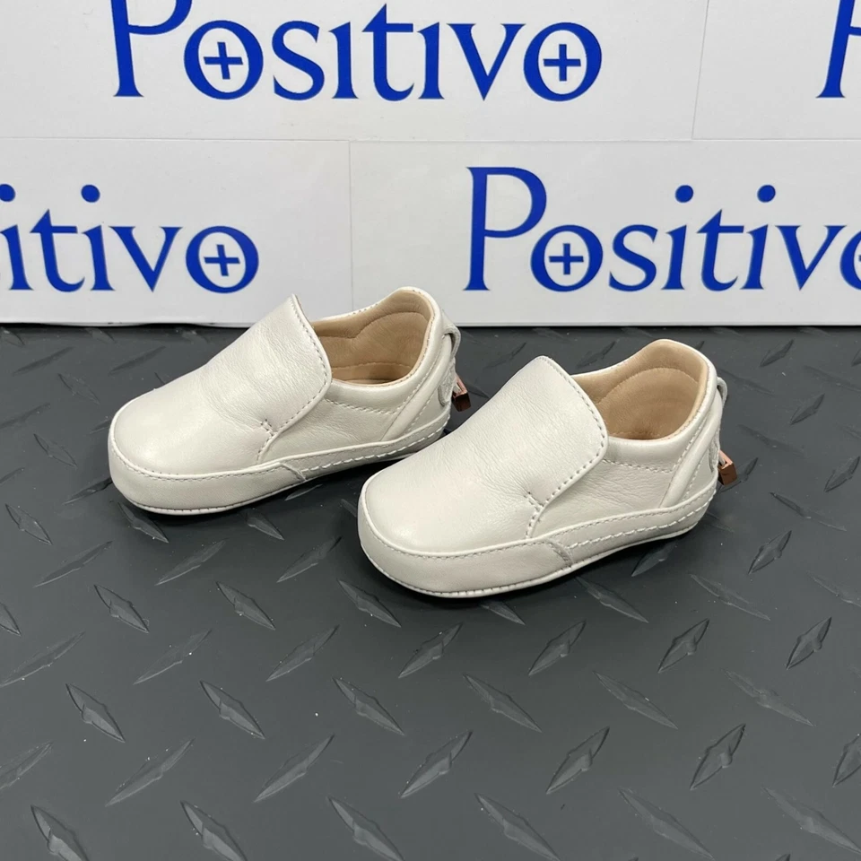 Buscemi 40MM Bebé Napa Off White Cuero Tenis EE. UU. 2 UE 17 Foto 2 de 4