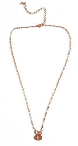 Collar Gargantilla Minimalista Danty Bumble Bee Dije Tono Dorado 15" + 3" Extensor - Imagen 2 de 5