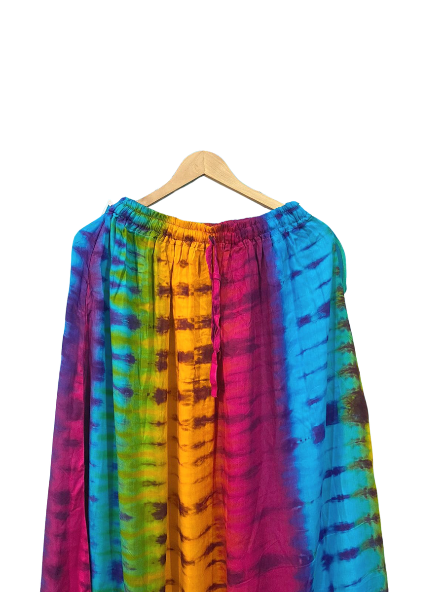 Indian Cotton Rayon Skirt Tie-Dye Skirt Women's Clothing Long Skirt Multi  Skirts
