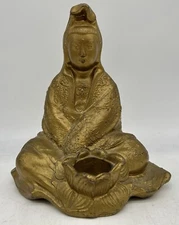 Vintage Buddha Kaya Incense Co.,  Lotus Flower, PAT 41, USA, Quan Yin, Burner