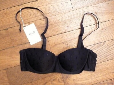   BH schwarz mit Bügel abnehmbare Träger - Größe 85B - Neu - Wolford