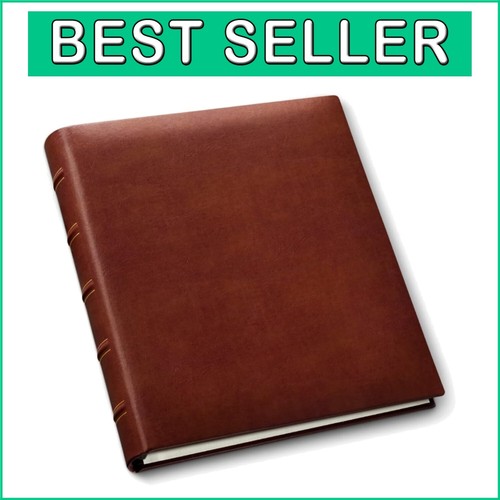 Classic 4x6-3 Ring Leather Photo Album - Horizontal & Vertical Pages, 120 Pics