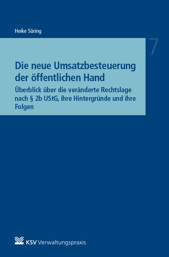 Heike Süring / Die Neue Umsatzbesteuerung Der Öffentlichen Hand