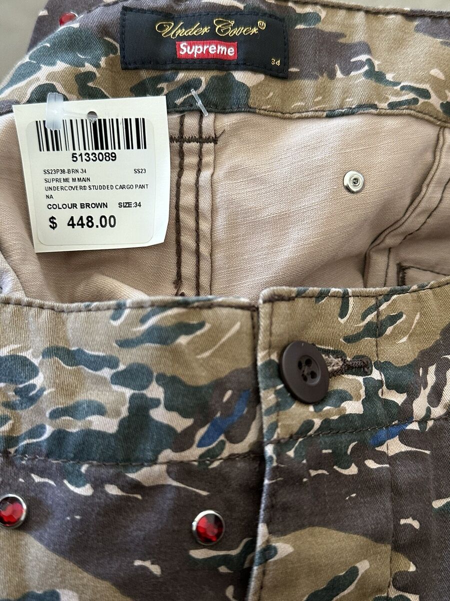 Supreme UNDERCOVER Studded cargo pants brown size 34 new Supreme UNDERCOVER Studded cargo pants brown size 34 new