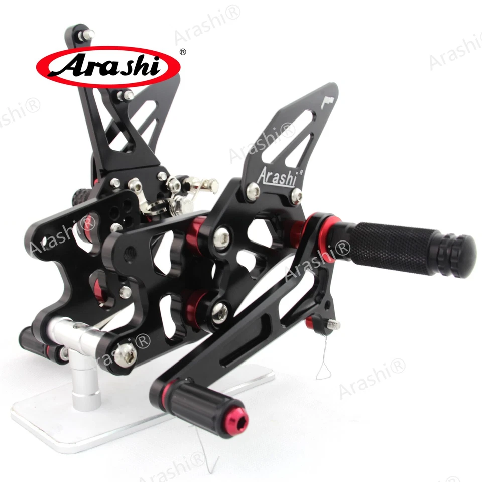 Fit Suzuki GSXR1000 GSX-R 1000 2007 2008 CNC Adjustable Rearsets Foot Pegs Pedal - Image 3 of 4