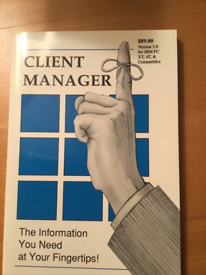 New. Unused. CLIENT MANAGER .Vintage.  SimpleSoft Products Inc