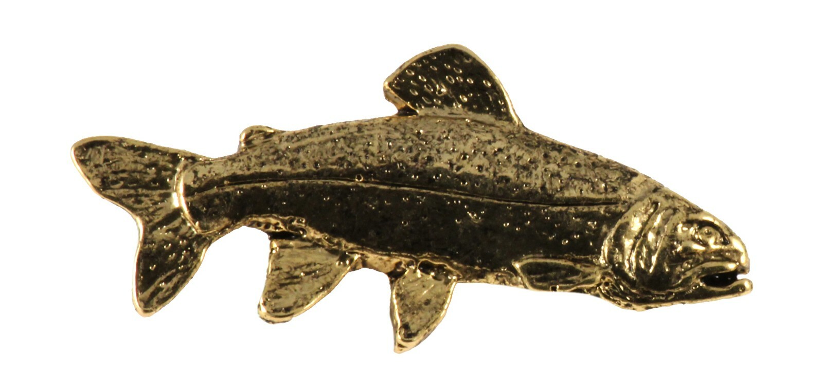 Fishing Pin Hat Pin Rainbow Trout Fish Brooch Small Lapel Pin or