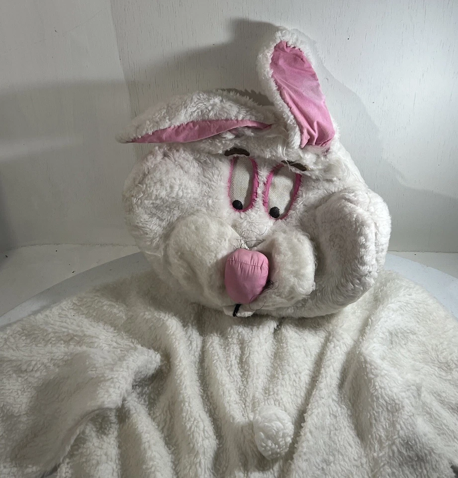 Disfraz de Conejo de Pascua Adulto Talla Única Profesional Conejo Mascota Traje Juegos con disfraces Máscara Foto 4 de 4