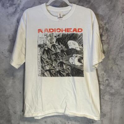 Radiohead Brand Basic White Short Sleeve Unisex Tshirt Reprint S