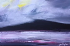 Original Painting Contemporary Modern Art Mountain Hill Collectible Gallagher.