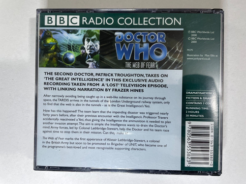 Doctor Who: The Web of Fear, Soundtrack Double CD set, Patrick Troughton, VGC - Picture 3 of 4