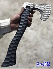 HANDMADE HUNTING HIGH CARBON STEEL AXE TOMAHAWK INTEGRAL Axe HAMMER PATTERN