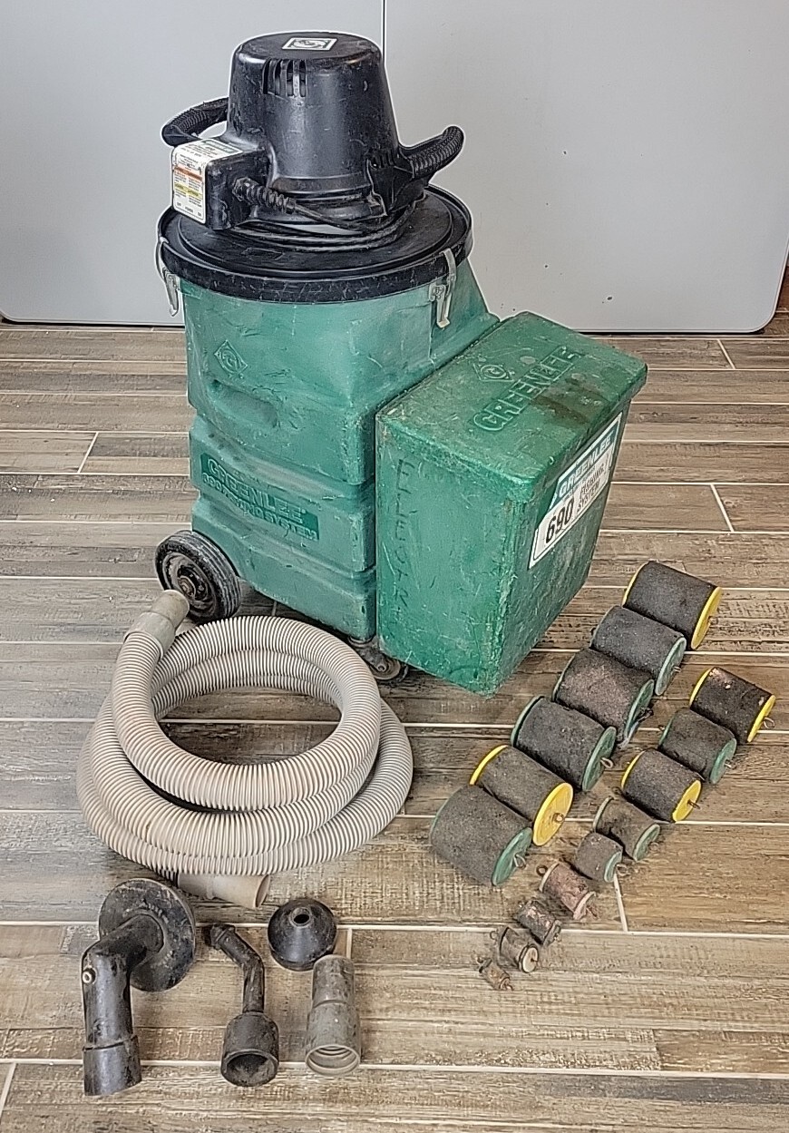Greenlee 690 Vacuum Blower Fishing Tape System 3/4” to 4” Pistons Used