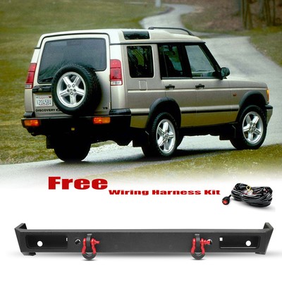Aaiwa Steel Rear Bumper Fits 1999-2004 Land Rover Discovery 2   W/ D-rings 002