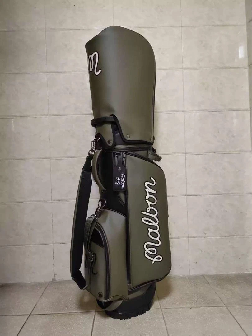 Malbon golf 2025 Caddy Bag Stand bag Dark Green With hood covers
