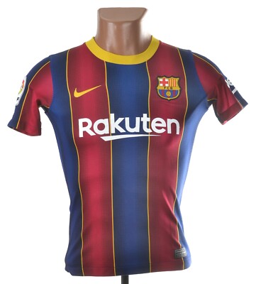 BARCELONA 2020/2021 HOME FOOTBALL SHIRT JERSEY NIKE M BOYS
