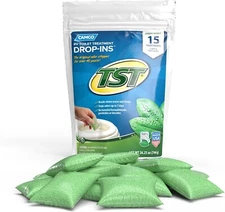 Camco TST MAX RV Toilet Treatment Drop-INs - Septic Tank Safe - Fresh, 15 Pack