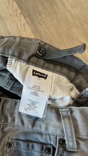 Boy’s size 12 Levi’s 511 gray jeans skinny slim fit adjustable waist - Picture 4 of 8