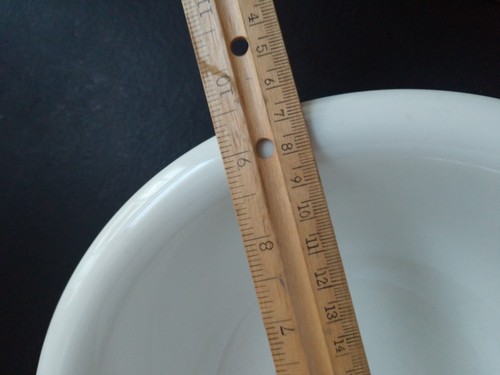 Tazón para servir Jackson Vitrified China blanco mediano 9"x3,5" usado en excelente estado EE. UU. - Imagen 5 de 6