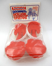 NEW NOS VINTAGE 1960'S UNION BEGINNER ROLLER SKATES IN ORIGINAL SEALED BAG